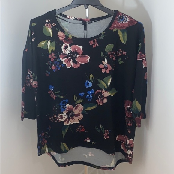 New Vero Moda Plus Size Floral 3/4 Sleeve Sweater - Picture 7 of 15